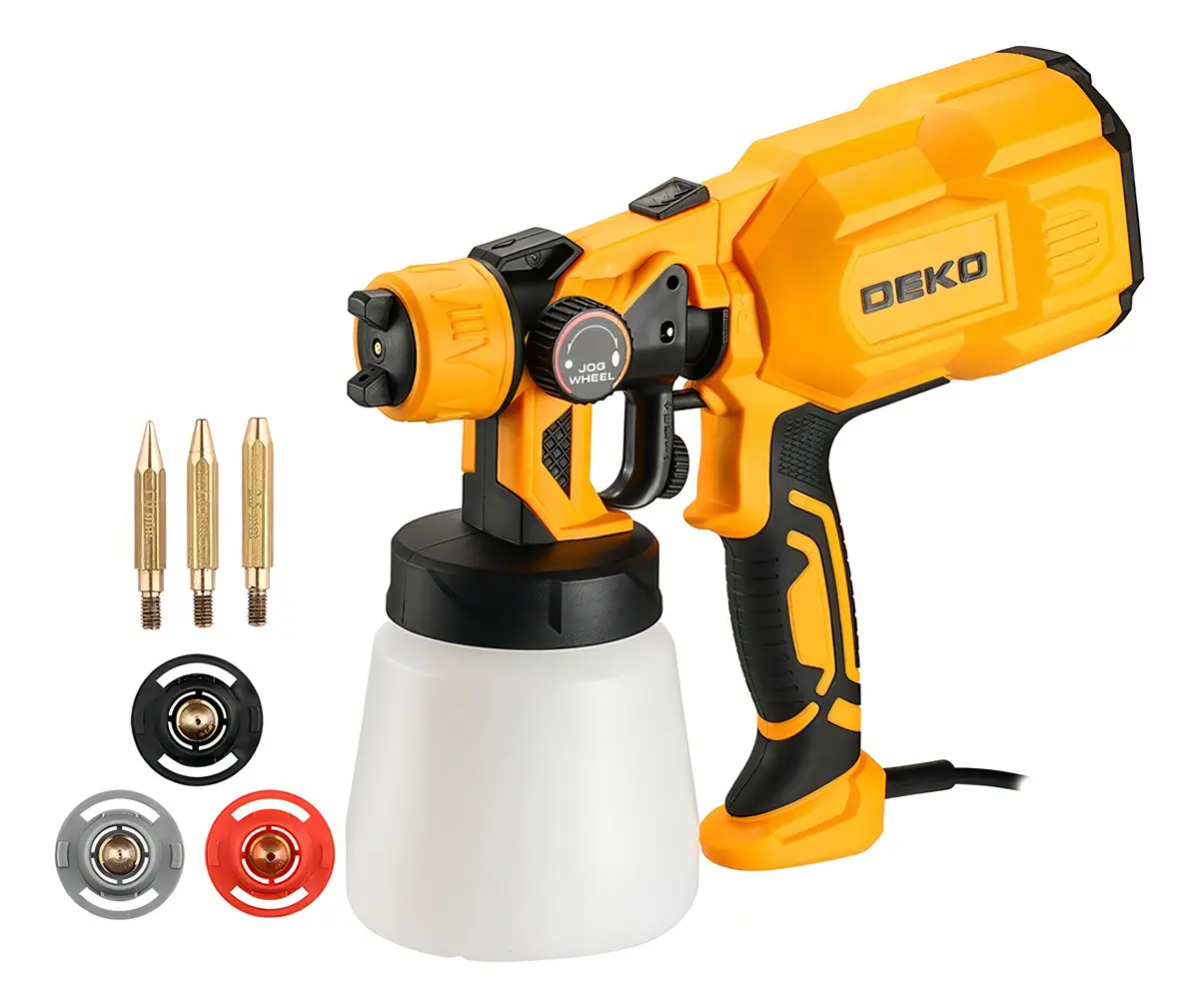 Pistola de Pintura HVLP Deko Portátil 800ml 3 Bicos 550W 110V/220V