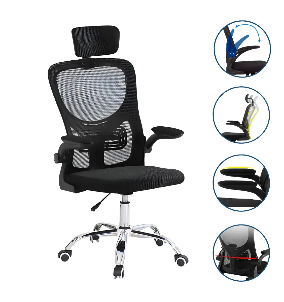 Cadeira De Escritório Até 150kg Executiva Presidente Office