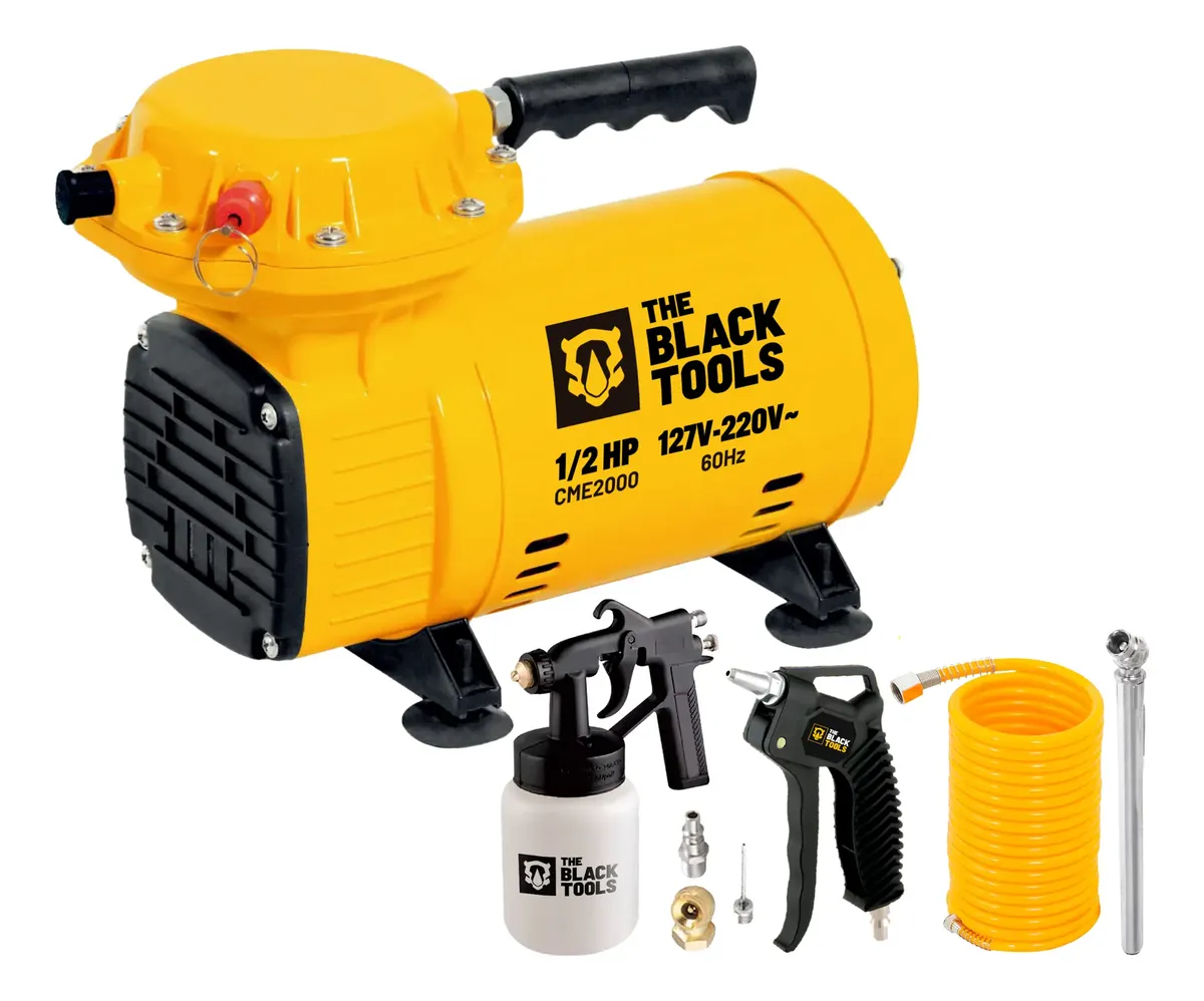 Compressor De Ar Direto Elétrico Pintura 1/2 Hp Bivolt