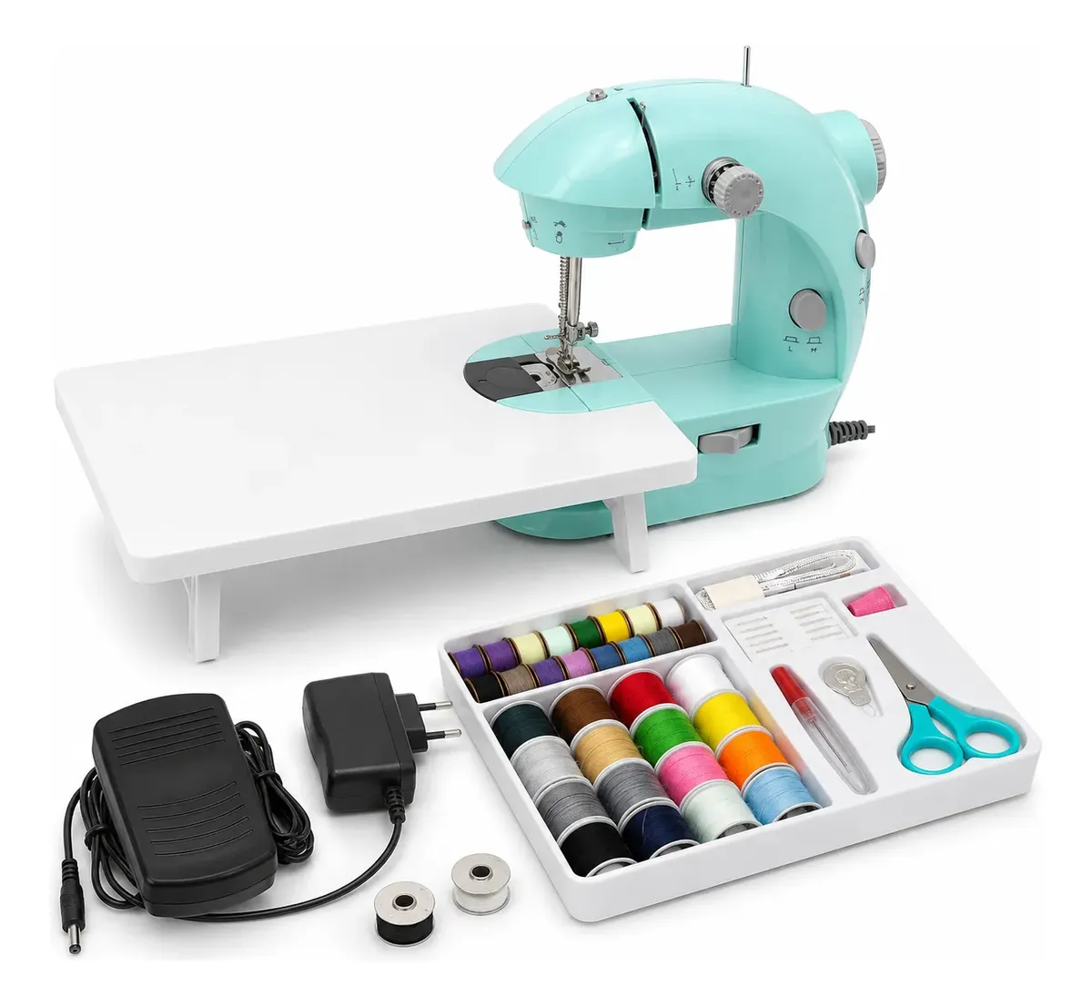 Máquina Costura Portátil Praticidade Em Suas Mãos E Kit Cost