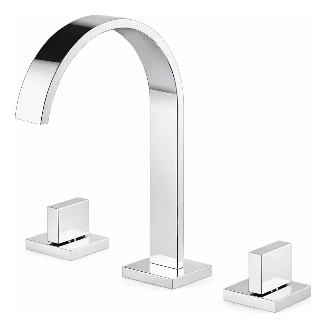 Torneira Misturador Lavatório Slim Bicomando Luxo Cromado
