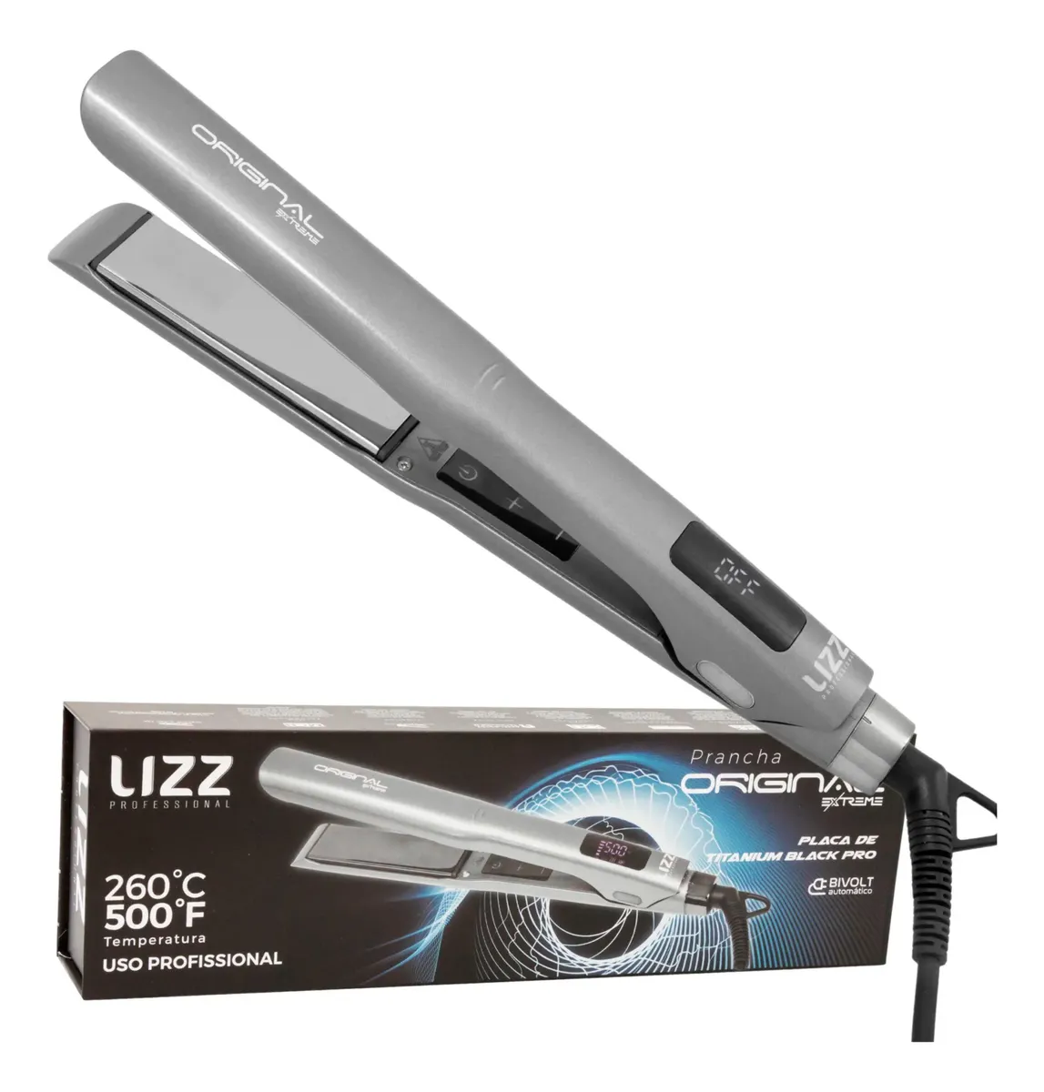 Chapinha De Cabelo Lizz Extreme Profissional Original Bivolt