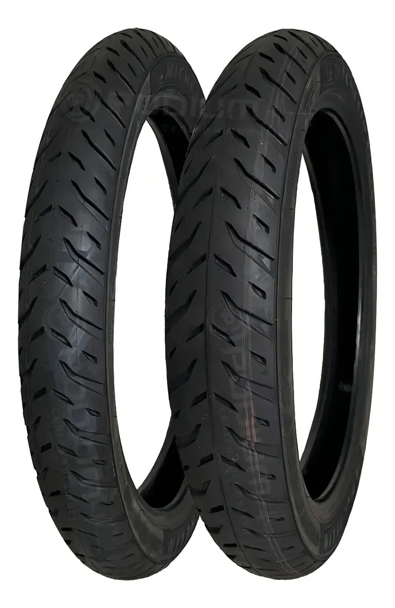 Pneu Honda Biz 125 80/100-14 + 60/100-17 Michelin