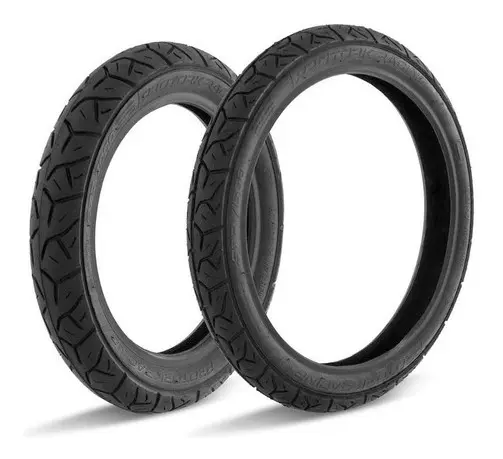 Pneus Pro Tork Motos Biz 100/110/125 Pop 100/110 Modelo 80/100-14 e 2.50-17