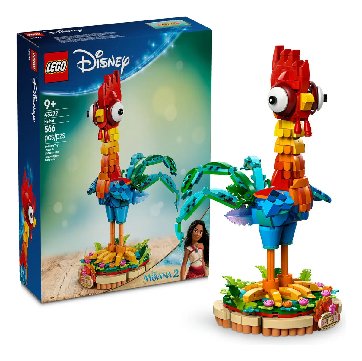LEGO® | Disney Moana 2 Heihei, modelo animal 43272
