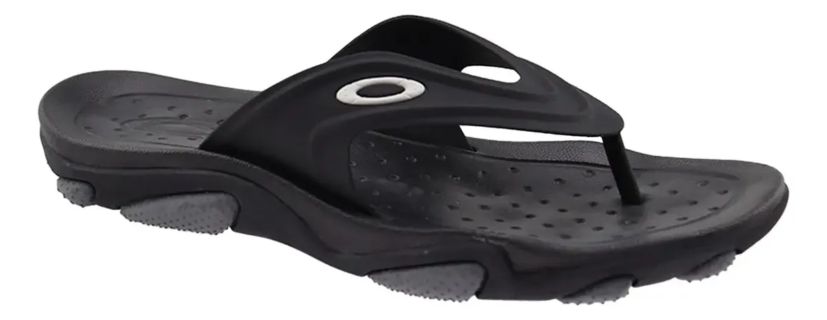 Chinelo Masculino Oakley Titan Black Original Lancamento
