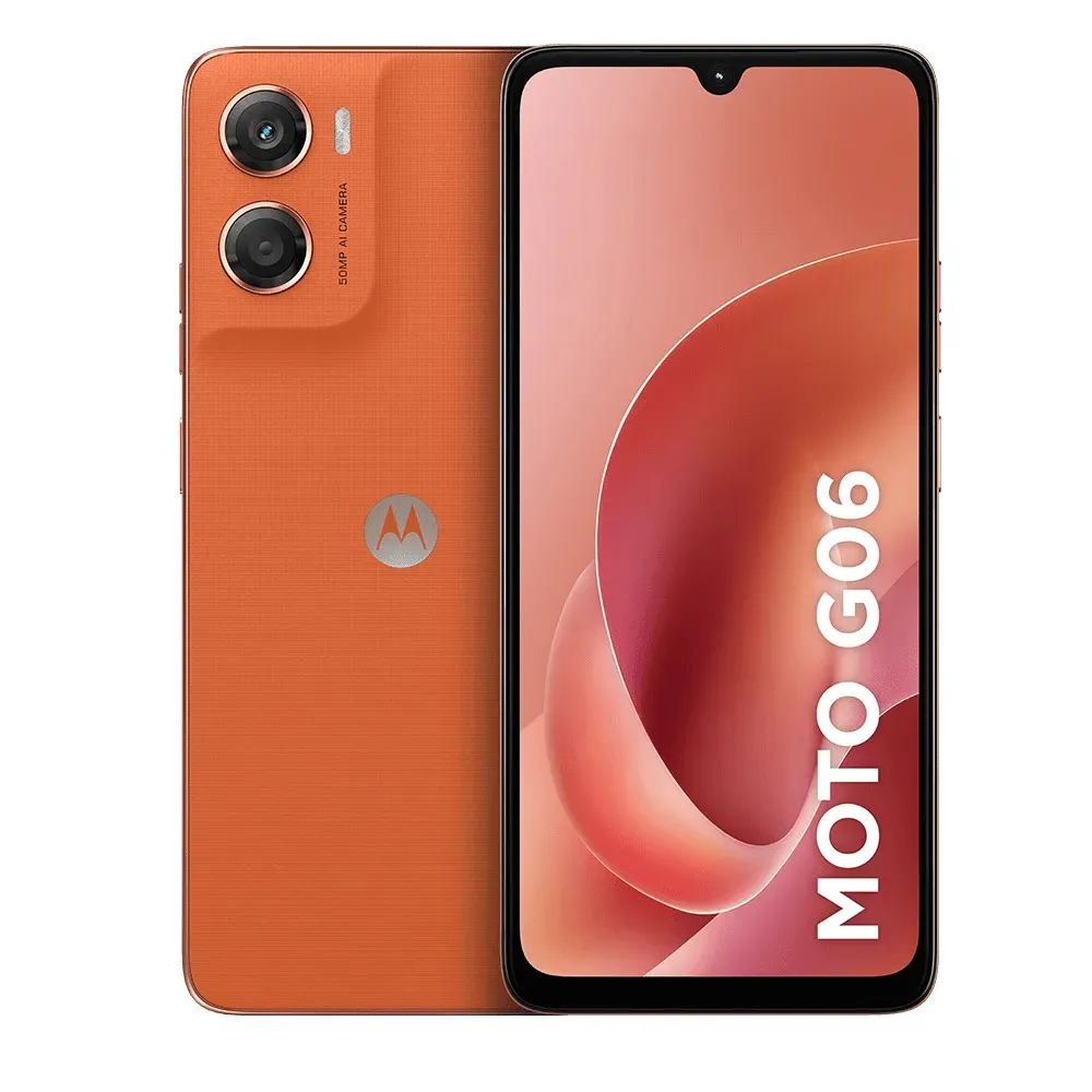 Motorola Moto G06 - 256gb 12gb (4gb Ram + 8gb Ram Boost) E Camera 50mp Com Ai Bateria De 5200 Mah Tela 6.9 - Laranja