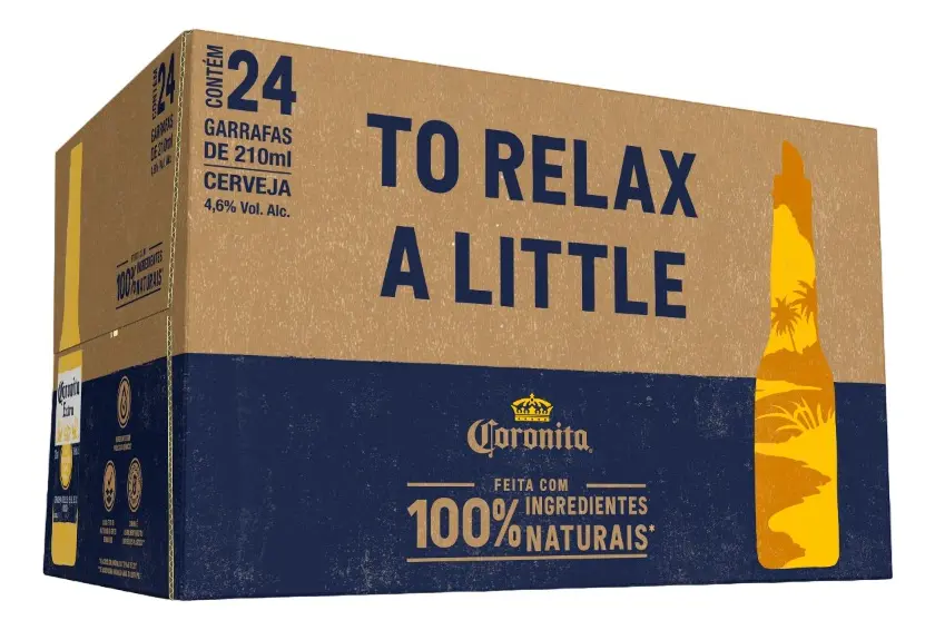 Cerveja Corona Extra Lager caixa 210ml